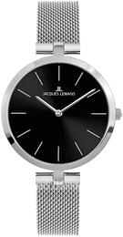 Jacques Lemans Milano Czarny/Stal Ø34 mm 1-2024O