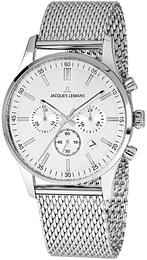 Jacques Lemans Srebrny/Stal Ø42 mm 1-2025G