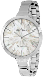 Jacques Lemans La Passion Biały/Stal Ø44 mm 1-2032B