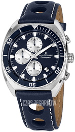 Jacques Lemans Serie 200 Niebieski/Skóra Ø40 mm 1-2041C