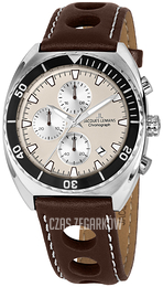 Jacques Lemans Serie 200 Srebrny/Skóra Ø40 mm 1-2041D