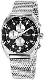 Jacques Lemans Serie 200 Czarny/Stal Ø40 mm 1-2041E