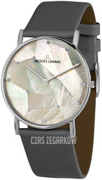 Jacques Lemans York Biały/Skóra Ø37 mm 1-2050H