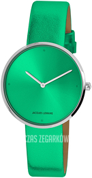 Jacques Lemans Design Zielony/Skóra Ø36 mm 1-2056D