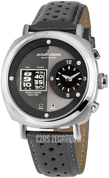 Jacques Lemans Lugano Szary/Skóra Ø44 mm 1-2058A