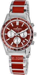 Jacques Lemans Liverpool Czerwony/Czeramiczna Ø39 mm 1-2059K