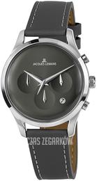 Jacques Lemans Retro Classic Szary/Skóra Ø38 mm 1-2067A
