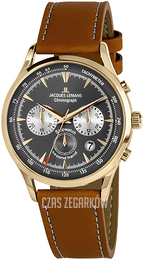 Jacques Lemans Retro Classic Szary/Skóra Ø41 mm 1-2068J