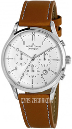 Jacques Lemans Biały/Skóra Ø41 mm 1-2068N