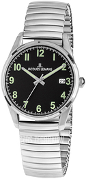 Jacques Lemans Liverpool Czarny/Stal Ø28 mm 1-2069E