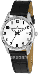 Jacques Lemans Liverpool Biały/Skóra Ø39 mm 1-2070B