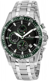 Jacques Lemans Liverpool Czarny/Stal Ø42 mm 1-2088F