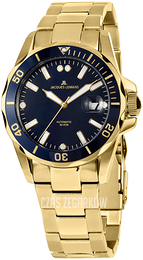 Jacques Lemans Liverpool Niebieski/Stal w odcieniu złota Ø42 mm 1-2089I
