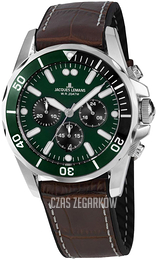 Jacques Lemans Liverpool Zielony/Guma Ø44 mm 1-2091C
