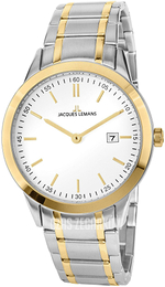 Jacques Lemans Sydney Biały/Stal w odcieniu złota Ø40 mm 1-2096E
