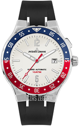 Jacques Lemans Hybromatic Biały/Guma Ø42 mm 1-2109B