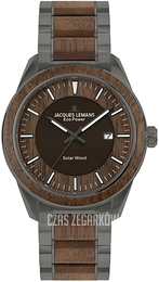 Jacques Lemans Eco Power Solar Brązowy/Stal Ø40 mm 1-2116I