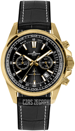 Jacques Lemans Liverpool Czarny/Guma Ø44 mm 1-2117E