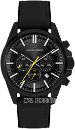 Jacques Lemans Liverpool Czarny/Guma Ø44 mm 1-2119B