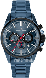 Jacques Lemans Liverpool Niebieski/Stal Ø44 mm 1-2119G