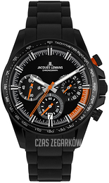 Jacques Lemans Liverpool Czarny/Stal Ø40 mm 1-2127H