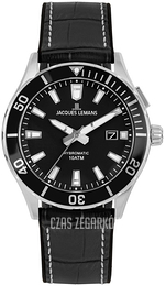 Jacques Lemans Hybromatic Czarny/Guma Ø40 mm 1-2131A