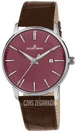 Jacques Lemans Purpurowy/Skóra Ø42 mm 1-213E