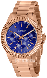Jacques Lemans Niebieski/Stal w kolorze różowego złota Ø42 mm LP-111L