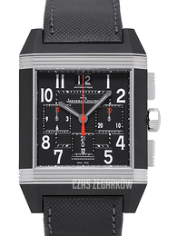 Jaeger LeCoultre Reverso Squadra Chronograph GMT Palermo Open Czarny/Tkanina 50.5x34.9 mm 701847C
