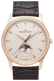 Jaeger LeCoultre Master Ultra Thin Moon Pink Gold Beżowy/Skóra Ø39 mm 1362501