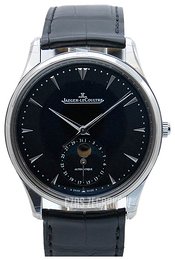 Jaeger LeCoultre Master Ultra Thin Moon Stainless Steel Czarny/Skóra Ø39 mm 1368470