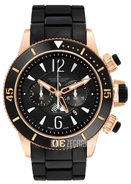 Jaeger LeCoultre Master Compressor Diving Czarny/Skóra Ø46.3 mm 1782470