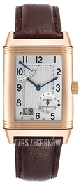 Jaeger LeCoultre Reverso Complictaion Grande Date Srebrny/Skóra 46x29 mm 3002401