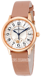 Jaeger LeCoultre Rendez-Vous Night & Day Pink Gold Biały/Skóra Ø29 mm 3462490