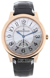 Jaeger LeCoultre Rendez-Vous Date Pink Gold Srebrny/Skóra Ø37.5 mm 3542490
