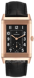 Jaeger LeCoultre Reverso Classique Grande 976 Czarny/Skóra 48.5x30 mm 3732470