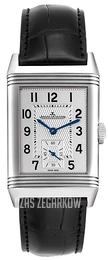 Jaeger LeCoultre Reverso Classic Srebrny/Skóra 3858520