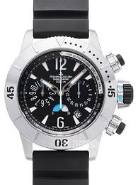 Jaeger LeCoultre Master Compressor Diving Diving Chronograph Czarny/Guma Ø44 mm 186T670