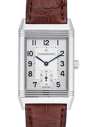Jaeger LeCoultre Reverso Classique Grande Taille Srebrny/Skóra 42x26 mm 2708410