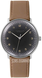Junghans Max Bill Szary/Skóra Ø38 mm 27/3401.04
