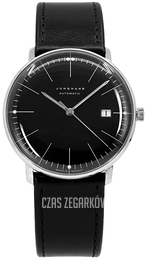 Junghans Max Bill Czarny/Skóra Ø38 mm 27/4701.02