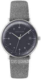 Junghans Max Bill Czarny/Skóra Ø32.7 mm 47/4542.04