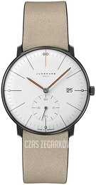 Junghans Max Bill Biały/Skóra Ø38 mm 58/4100.02