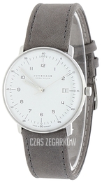 Junghans Max Bill Srebrny/Skóra Ø38 mm 59/2021.02
