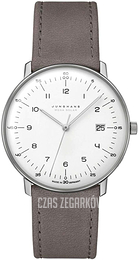 Junghans Max Bill Srebrny/Skóra Ø38 mm 59/2021.04