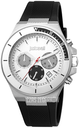 Just Cavalli Srebrny/Guma Ø43 mm JC1G139P0015