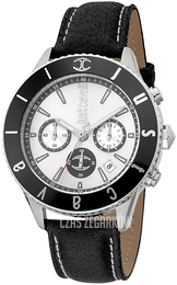 Just Cavalli Modern Srebrny/Skóra Ø44 mm JC1G155L0015
