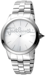 Just Cavalli Logo Srebrny/Stal Ø36 mm JC1L006M0055