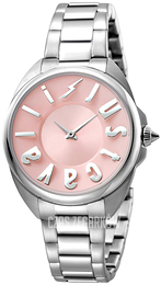 Just Cavalli Logo Różowy/Stal Ø34 mm JC1L008M0075