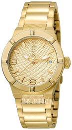 Just Cavalli Rock Żółte złoto/Stal w odcieniu złota Ø34 mm JC1L017M0065